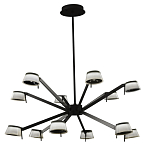 Люстра черного цвета на штанге Noir Supernova варинант исполнения - 2 | Loft Concept в Омске