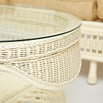 Комплект уличной мебели из ротанга Clara белый варинант исполнения - 12 | Loft Concept в Омске