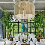 Люстра белая плетеная с кисточками Boho Tassel Chandelier варинант исполнения - 3 | Loft Concept в Омске