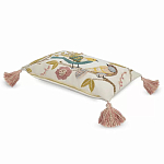 Чехол на подушку с кисточками и вышивкой птиц Ethnic mix Birds Rect варинант исполнения - 1 | Loft Concept в Омске