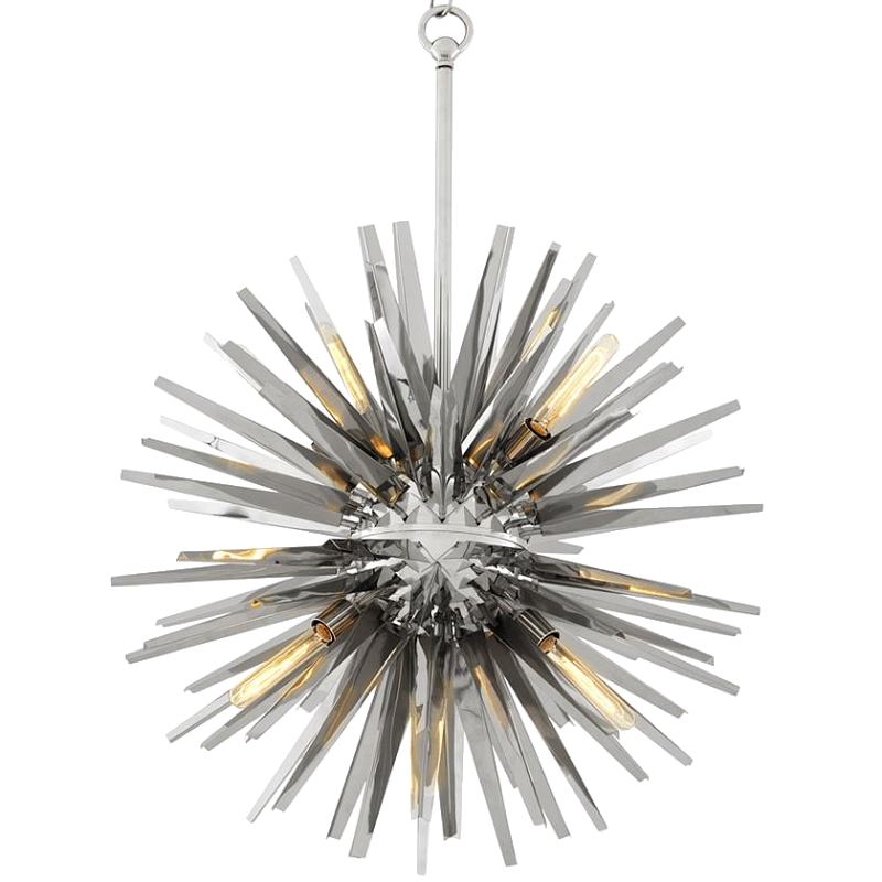 Люстра Chandelier Gregorian L Stainless Steel Нержавеющая сталь в Омске | Loft Concept 