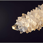 Люстра линейная светодиодная из необработанных кристаллов Mountain Comet варинант исполнения - 2 | Loft Concept в Омске