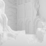 Встраиваемый в стену гипсовый светильник под покраску с эффектом разрушенной стены Antiquity Athena варинант исполнения - 6 | Loft Concept в Омске