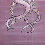 Плитка с узором Осьминог велосипедист варинант исполнения - 4 | Loft Concept в Омске