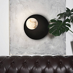 Бра с овальным основанием золотого цвета  и плафоном из алебастра Shaw Lighting варинант исполнения - 4 | Loft Concept в Омске