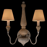 Бра с двумя конусовидными тканевыми абажурами Neighborhood варинант исполнения - 2 | Loft Concept в Омске