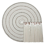 Художественный Гобелен Макраме White Disk Harmony варинант исполнения - 4 | Loft Concept в Омске