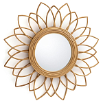Зеркало из ротанга в форме цветка WICKER MIRROR 65  варинант исполнения - 1 | Loft Concept в Омске