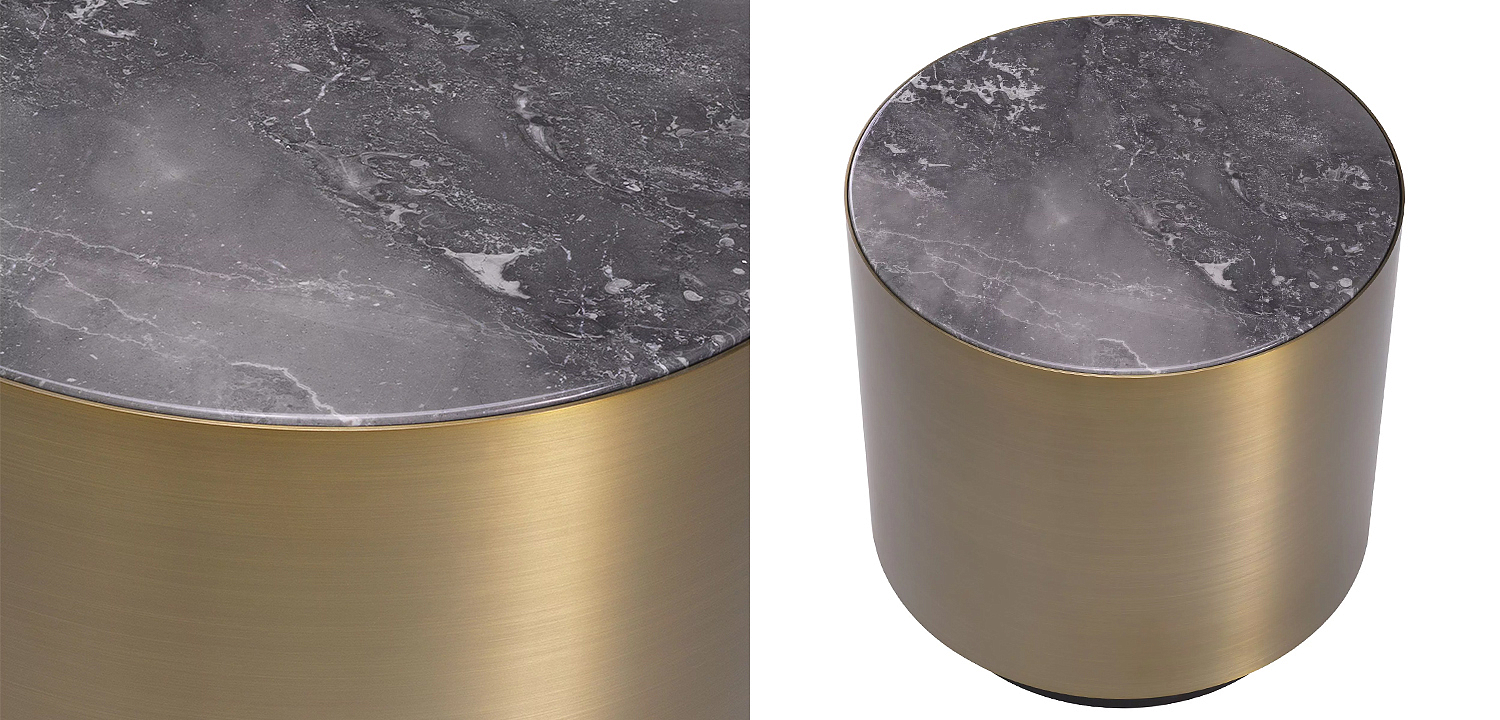 Приставной столик Eichholtz Side Table Porter Round Приставной столик Eichholtz Side Table Porter Round - Loft-Concept в Омске