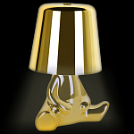 Настольная лампа фигурная золотого цвета с гладким абажуром Высота 16 см Sophia варинант исполнения - 3 | Loft Concept в Омске