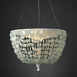 Люстра круглая с каскадом из декоративных элементов Sea Glass варинант исполнения - 4 | Loft Concept в Омске