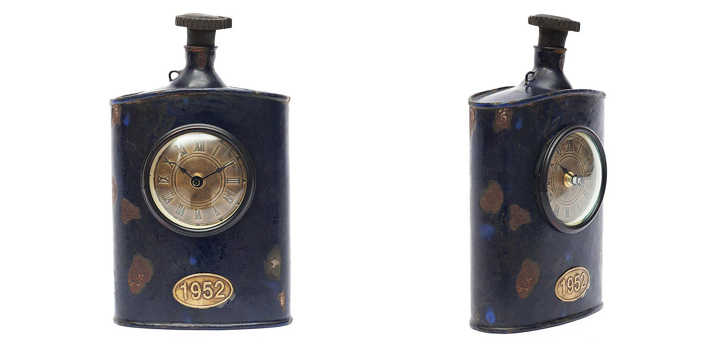 Часы Antique Indian Bottle of Brandy Clock - Loft-Concept в Омске