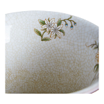 Ваза из голубого фарфора с бронзовыми элементами Blue Garden варинант исполнения - 3 | Loft Concept в Омске