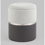 Пуф Mauldine с ящиком серо-черный с экокожей варинант исполнения - 1 | Loft Concept в Омске