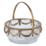 Корзиночка из прозрачного стекла с бронзовой ручкой Eden Garden варинант исполнения - 1 | Loft Concept в Омске