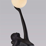 Торшер черная статуэтка Девушка Girl Carries Light Balls варинант исполнения - 1 | Loft Concept в Омске