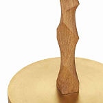 Торшер с цилиндрическим тканевым абажуром на каркасе волнистой формы Rotation варинант исполнения - 2 | Loft Concept в Омске