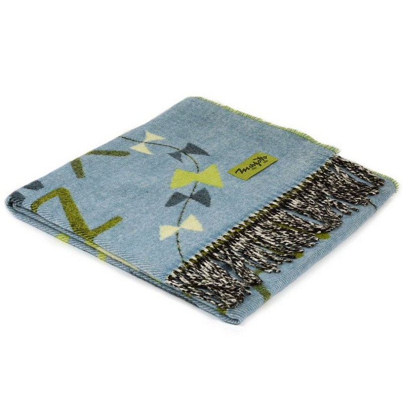 Плед ALP 2 Marzotto Серо-голубой в Омске | Loft Concept 