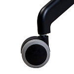 Стул с мягкой бежевой обивкой из велюра и подъемно-поворотным механизмом на черных колесиках Harper Beige варинант исполнения - 6 | Loft Concept в Омске