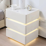Умная прикроватная тумба с беспроводной зарядкой и подсветкой Smart Bedside Table варинант исполнения - 4 | Loft Concept в Омске
