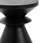 Черный приставной столик из массива AMORPHOUS варинант исполнения - 2 | Loft Concept в Омске