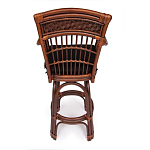 Барный стул из ротанга Eloise коричневый варинант исполнения - 4 | Loft Concept в Омске