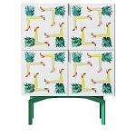 Тумба  с рисунком ShortT Pina Colada Green варинант исполнения - 1 | Loft Concept в Омске