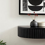 Прикроватный подвесной столик с ящиком черный Bedside Hanging Table варинант исполнения - 5 | Loft Concept в Омске