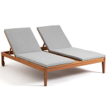 Шезлонг двухместный из эвкалипта Sunset варинант исполнения - 1 | Loft Concept в Омске