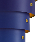 Подвесной светильник фигурный синий из 4-х широких колец Alternating Rings варинант исполнения - 2 | Loft Concept в Омске