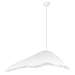 Подвесной светильник с асимметричным волнообразным абажуром и фактурной бахромой по краю Tactile Line варинант исполнения - 12 | Loft Concept в Омске