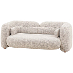 Дизайнерский двухместный диван с мягкими спинкой и подлокотниками бежевый Madelaine Sofa Beige варинант исполнения - 3 | Loft Concept в Омске