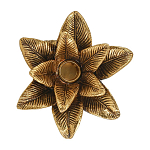 Подсвечник в форме пальмы с резными листьями и текстурным основанием Golden palm leaves варинант исполнения - 2 | Loft Concept в Омске