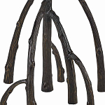 Торшер с цилиндрическим абажуром на каркасе в виде корня растения Curling Light варинант исполнения - 3 | Loft Concept в Омске