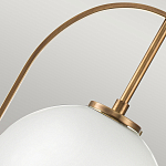 Подвесной светильник с белым плафоном в форме шара в арочной подвеске Hinkley варинант исполнения - 17 | Loft Concept в Омске