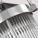 Подвесной светильник цвета хром с рифленым стеклянным цилиндрическим плафоном в современном стиле Feiss варинант исполнения - 5 | Loft Concept в Омске