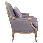 Кресло Ava Classical Armchair brown and grey velour варинант исполнения - 2 | Loft Concept в Омске