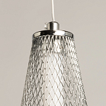 Люстра круглая каскадня с 5-ю плафонами из металлической сетки Mesh Lampshade Lighting варинант исполнения - 9 | Loft Concept в Омске
