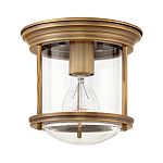 Потолочный светильник для ванных комнат с цилиндрическим стеклянным плафоном и одной лампой Hinkley варинант исполнения - 5 | Loft Concept в Омске