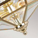 Потолочный светильник шестигранной формы с прозрачными стеклянным плафоном Elstead Lighting варинант исполнения - 11 | Loft Concept в Омске