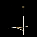 Люстра с 3-мя  пересекающимися цилиндрическими плафонами на тонких тросах Trumpet tube варинант исполнения - 3 | Loft Concept в Омске