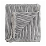 Плед из хлопка серого цвета Waffle Comfort варинант исполнения - 1 | Loft Concept в Омске