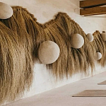 Большая дизайнерская Инсталляция из соломы RAFFIA Installation  варинант исполнения - 4 | Loft Concept в Омске
