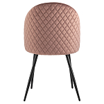 Мягкий стул в велюре пыльно-розового цвета Miruna Chair варинант исполнения - 3 | Loft Concept в Омске