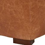 Кожаное модульное кресло коричневое без подлокотников с подушкой Coul Leather Modular Armchair варинант исполнения - 5 | Loft Concept в Омске