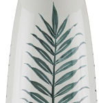 Настольная лампа овальная с тропическим принтом Stylized Aalm Leaves Motif варинант исполнения - 1 | Loft Concept в Омске