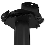 Барный стул вращающийся со спинкой и подлокотниками Douglas Rhombus Черный Велюр варинант исполнения - 7 | Loft Concept в Омске