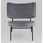 Мини-кресло District Lounge велюр серый варинант исполнения - 4 | Loft Concept в Омске