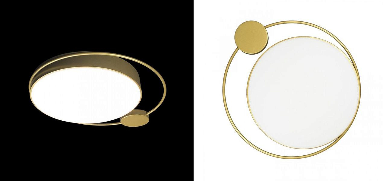 Потолочный светильник Gold Saturn One satellites D 50 Потолочный светильник Gold Saturn One satellites D 50 - Loft-Concept в Омске