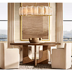 Люстра круглая Д110 см с абажуром из прямоугольных панелей Calling to Shine варинант исполнения - 2 | Loft Concept в Омске